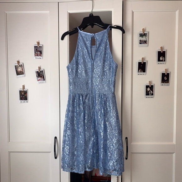all lace blue dress - Picture 2 of 2